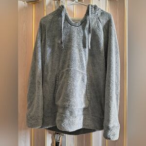 Super Furry Fuzzy Hoodie Members Mark Cozy Plush Pullover Size Large